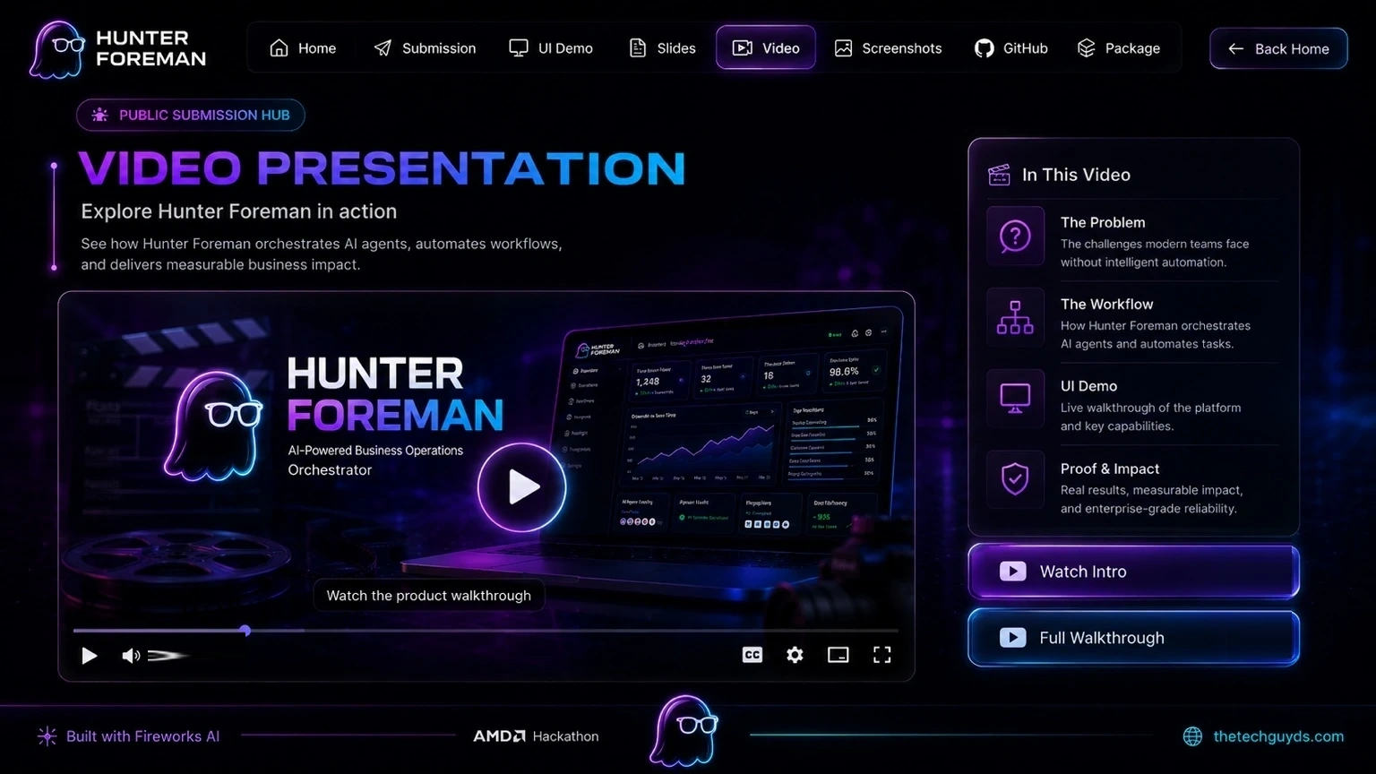 Hunter Foreman video page